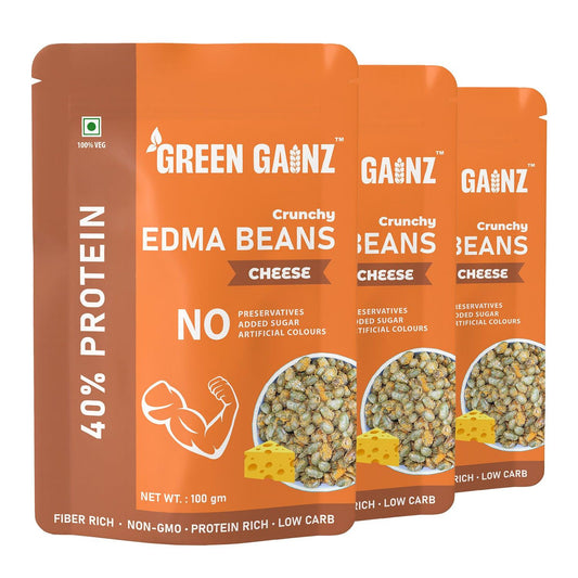 Edamame Cheese Flavour (Pack of 3) - Best Protein Snacks