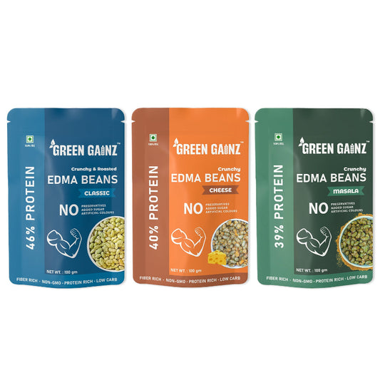 Assorted Flavours, Pack of 3 - Protein-Rich Edamame Beans