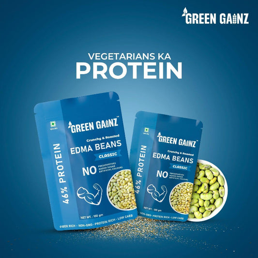 Edamame (Edma Beans) Classic Flavour – Pack of 9 - High Protein, Best High Fiber Snack