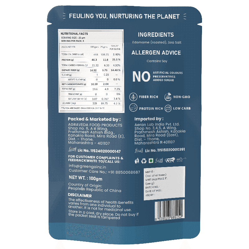 Edamame (Edma Beans) Assorted Flavour – Pack of 6 | High Protein, Roasted Snacks