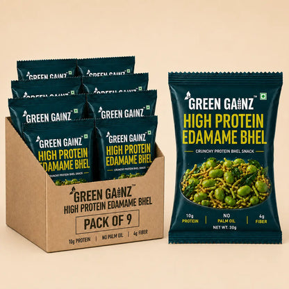High Protein Edamame Bhel (9 Packs x 30gm each)