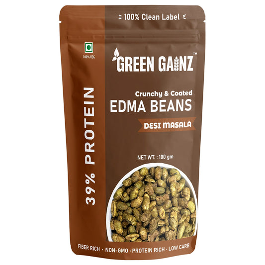 Edamame Desi Masala Flavour (Pack of 1 - 100gm)