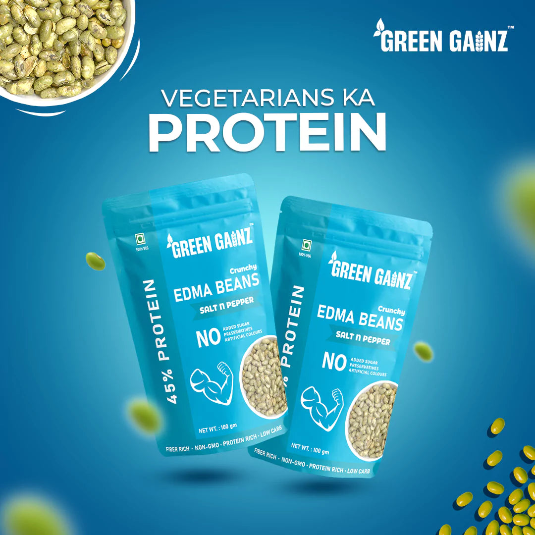 Edamame Salt n Pepper Flavour (Pack of 9 - 100gm each) – High Protein Vegan Snack