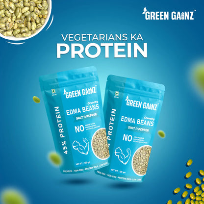 Edamame Salt n Pepper Flavour (Pack of 9 - 100gm each) – High Protein Vegan Snack
