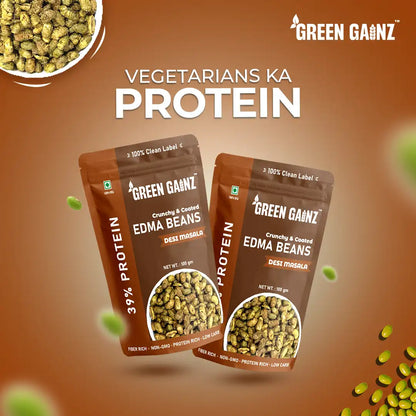 Edamame Desi Masala (Pack of 3 - 100gm each) – High Protein Vegan Snack