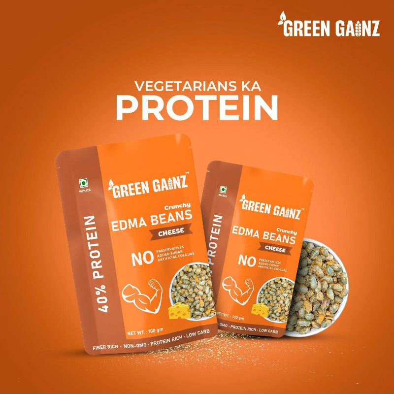 Edamame Cheese Flavour – Pack of 9 | Best Protein Rich Snacks