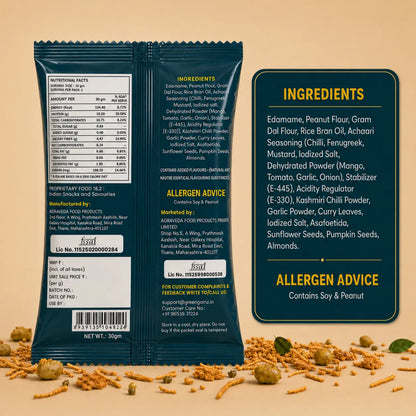 High Protein Edamame Bhel (9 Packs x 30gm each)