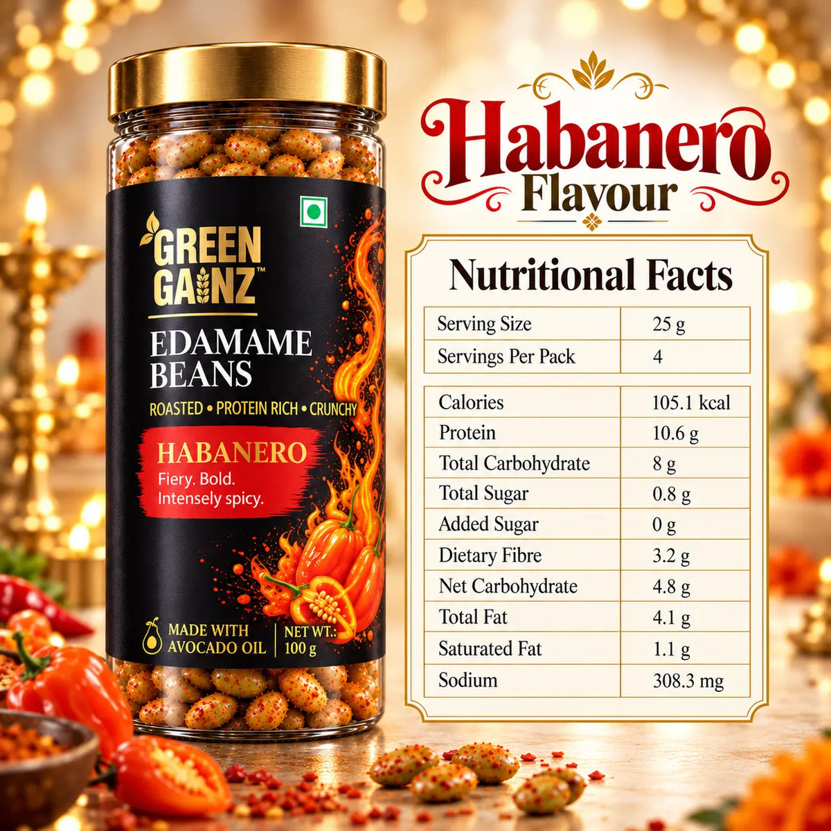 Edamame Beans Festive Pack(6 Flavours x 100gm)